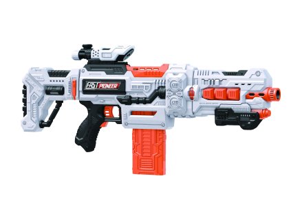 Kulomet s 36 pěnovými náboji 4v1 67 cm