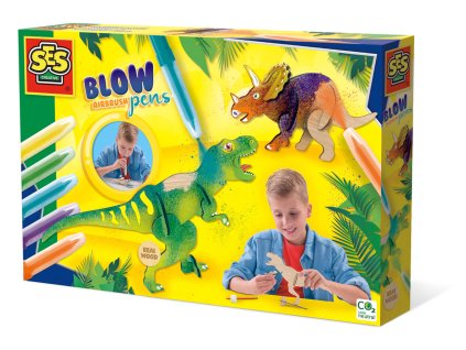 Foukací fixy - dinosauři
