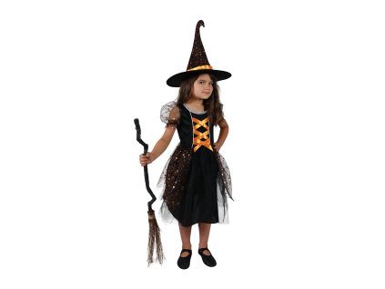 Dětský kostým čarodejnice hvězdička (L) čarodějnice / Halloween