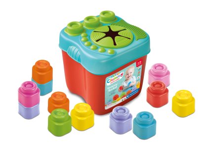 Clemmy baby - senzorický kyblík s kostkami