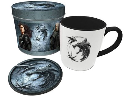 Dárkový set v plechové krabičce Netflix | The Witcher | Zaklínač: Taste Of Steel (objem hrnku 370 ml)