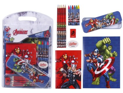 Set školních potřeb Marvel Comics | Avengers: 7 předmětů (23 x 35 cm)