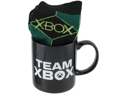 Dárkový set - hrnek s ponožkami Xbox: TNT (objem 315 ml | EU 41 - 46)