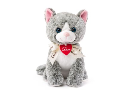 Kočka Madeleine tmavě šedá, 25cm