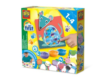 Prstové barvy - dobarvování zvířátek