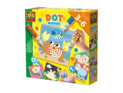 Tečkovací fixy a karty s aktivitami