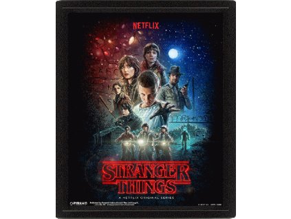 Proměňovací 3D obrázek Stranger Things: One Sheet (26 x 20 cm)