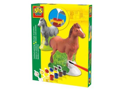 Sádrový komplet - kůň