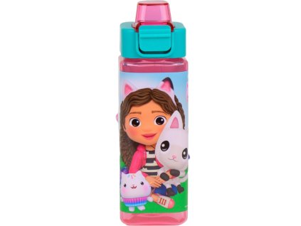 Plastová láhev na pití Gabby's dollhouse | Gábynin kouzelný domek: Kamarádi (objem 500 ml)