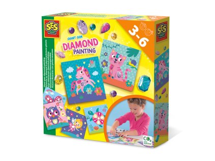 Malování a tvoření - diamantová zvířátka