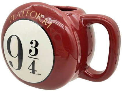 Keramický 3D hrnek Harry Potter: Nástupiště 9 3/4 (objem 445 ml)