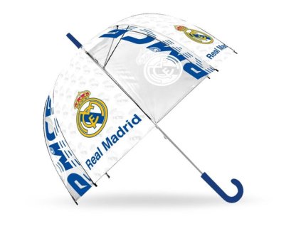 Manuální dětský deštník Real Madrid: Logo a nápisy (průměr 46 cm)