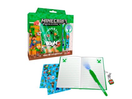 Papírnícký set Minecraft: Boom (23 x 22 x 3 cm)