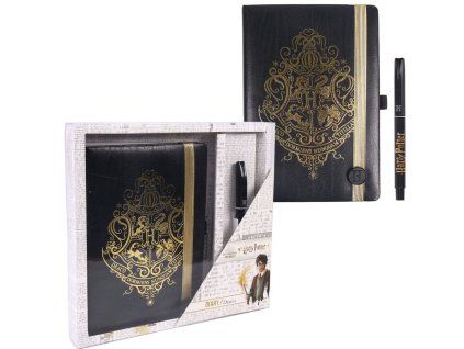 Poznámkový blok s propiskou Harry Potter: Erb Bradavic - Hogwarts (A5 14,8 X 21 cm) 240 stran