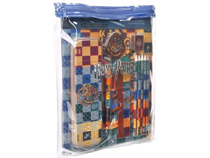 Set 11 kusů školních a psacích pomůcek Harry Potter: Erby kolejí (21 x 26 cm)
