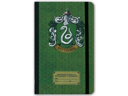 Poznámkový blok Harry Potter: Logo Zmijozelu (13 x 21 cm)