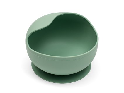 Miska s přísavkou silikonová New Baby zelená