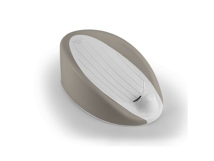 Dětské protiskluzové lehátko do vany, šedá, 20x55,5x35 cm