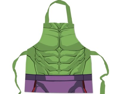 Kuchyňská zástěra Hulk: Postava (69 x 78 cm ) polyester