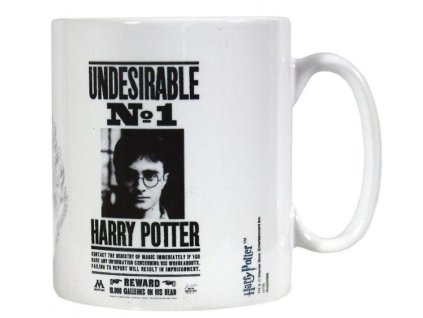 Keramický hrnek Harry Potter: Undesirable (objem 315 ml) bílý