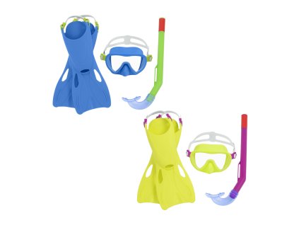 Šnorchovací set dětský Essential, ploutve, brýle, šnorchl, assort