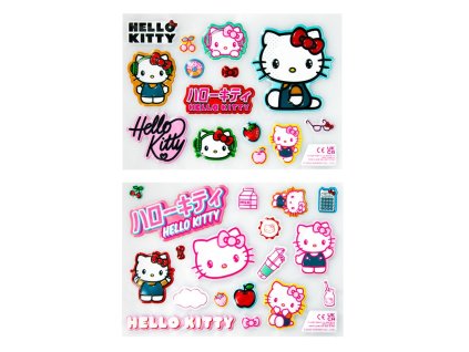 Set 4 listů samolepek na elektroniku Hello Kitty: Ikony (2 listy | 17 x 23 cm)