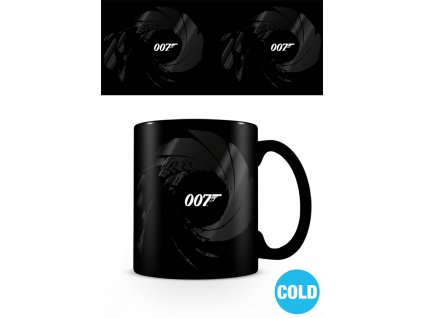 Proměňovací keramický hrnek James Bond 007: Gunbarrel (objem 315 ml)