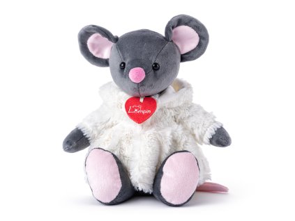 Myška Azumi šedá v bílém kožíšku