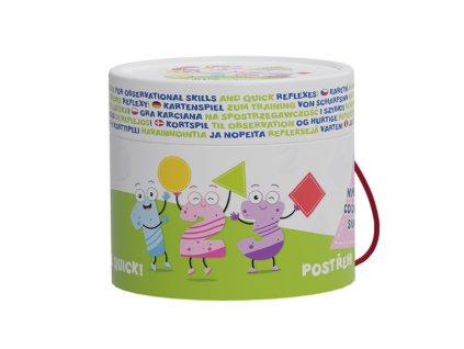 Hra Postřeh! Čísla-barvy-tvary