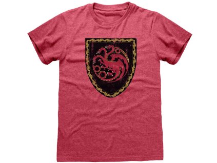 Pánské tričko House of The Dragon: Erb Targaryenů
