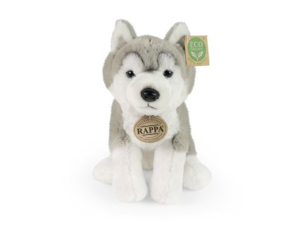 Plyšový pes husky sedící 23 cm SOFT COLLECTION