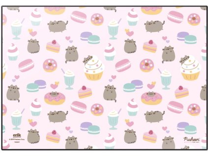 Podložka na psací stůl Pusheen: Rose Collection (49,5 cm x 34,5 cm)