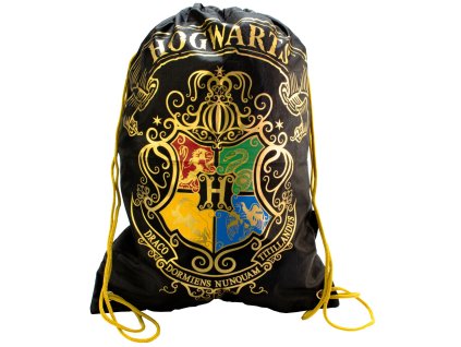 Pytlík gym bag Harry Potter: Bradavický znak (30 x 40 x 28 cm)