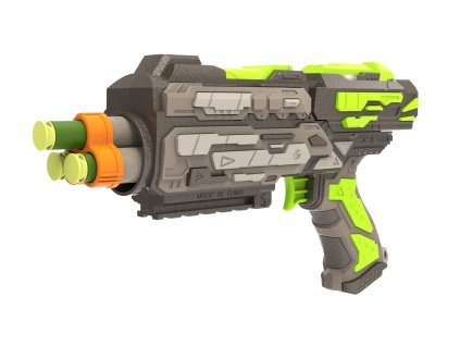Pistole se 6 pěnovými náboji 21 cm
