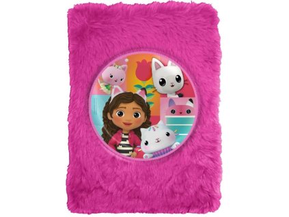 Blok A5 Gabby's Dollhouse | Gábinin kouzelný domek: Plyšová Gabi s kočkami (A5 | 15 x 21 x 2 cm)