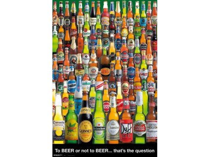 Plakát pivních láhví (61 x 91,5 cm) 150 g