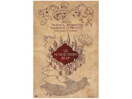 Plakát Harry Potter: The Marauders Map (61 x 91,5 cm 150g)