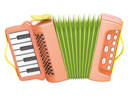 Tahací harmonika akordeon 14x6x23 cm