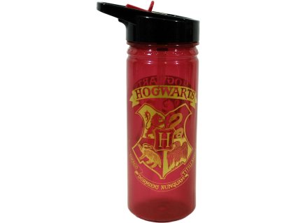 Plastová láhev na pití s pítkem Harry Potter: Bradavický znak (objem 600 ml)