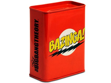 Pokladnička The Big Bang Theory | Teorie Velkého Třesku: Bazinga (8,5 x 11,5 x 4,5 cm) kovová