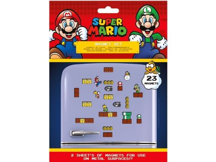 Magnety Nintendo | Super Mario: Mushroom Kingdoom set 23 kusů (18 x 24 cm)