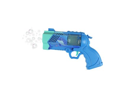 Pistole bublifuk modrá se světlem