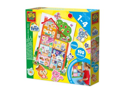 Můj první plakát s nálepkami - Dům