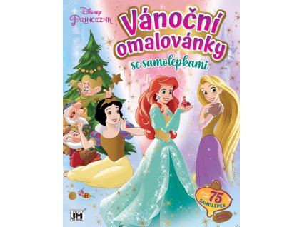 Vánoční omalovánka se samolepkami Disney Princezny