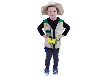 Dětský kostým malý dobrodruh s příslušenstvím - český potisk