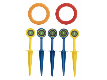 Hra házení kroužků na kolíky 29 cm