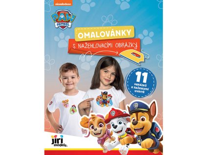 Omalovánka s nažehlovacími obrázky Paw Patrol