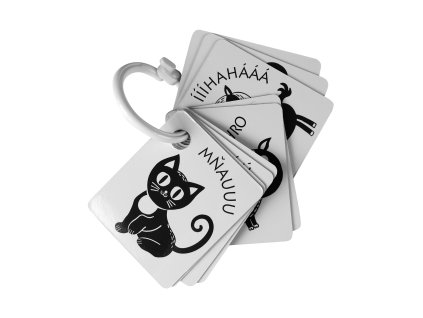 Kontrastní kartičky černo-bílé