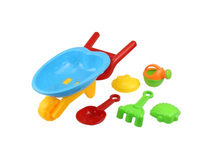 Hračky na písek - Sada báboviček v mini kolečku, 5 ks