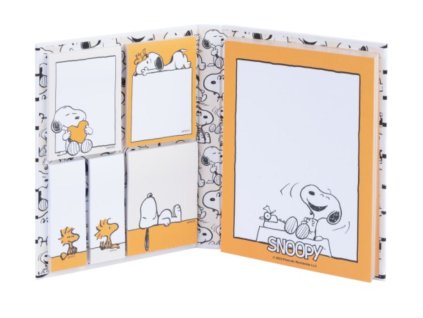 Poznámkový blok A6 s lepícími štítky Snoopy: Lenivé dny (11 X 15,5 cm)
